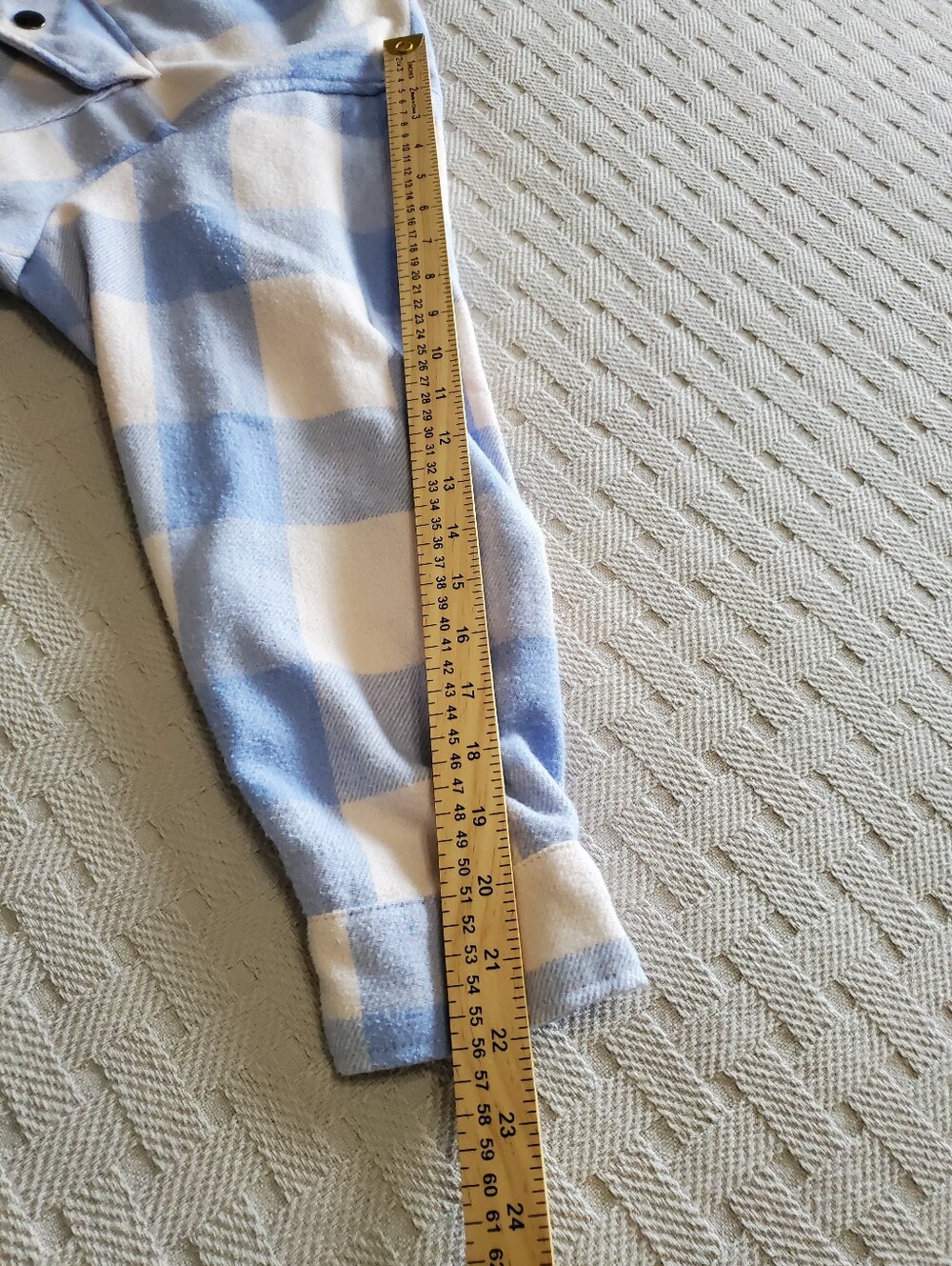 HFX Buffalo Check Plaid Snap Flannel Shacket Jacket - Picture 6 of 16